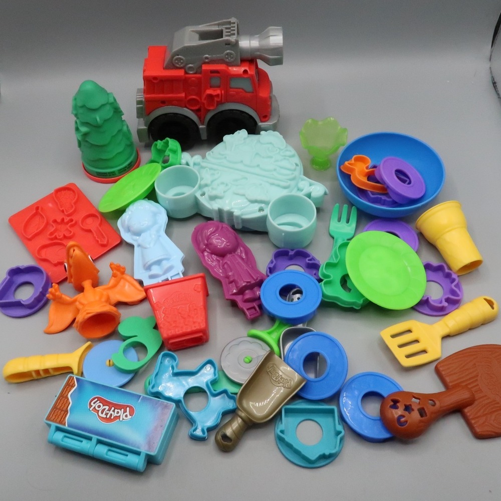 Play-Doh Accessories Tools Cutters Molds Large Lot pieces Disney Add on